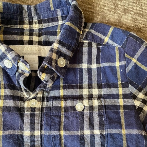 Burberry short sleeve shirt, 9mth - Picture 2 of 5